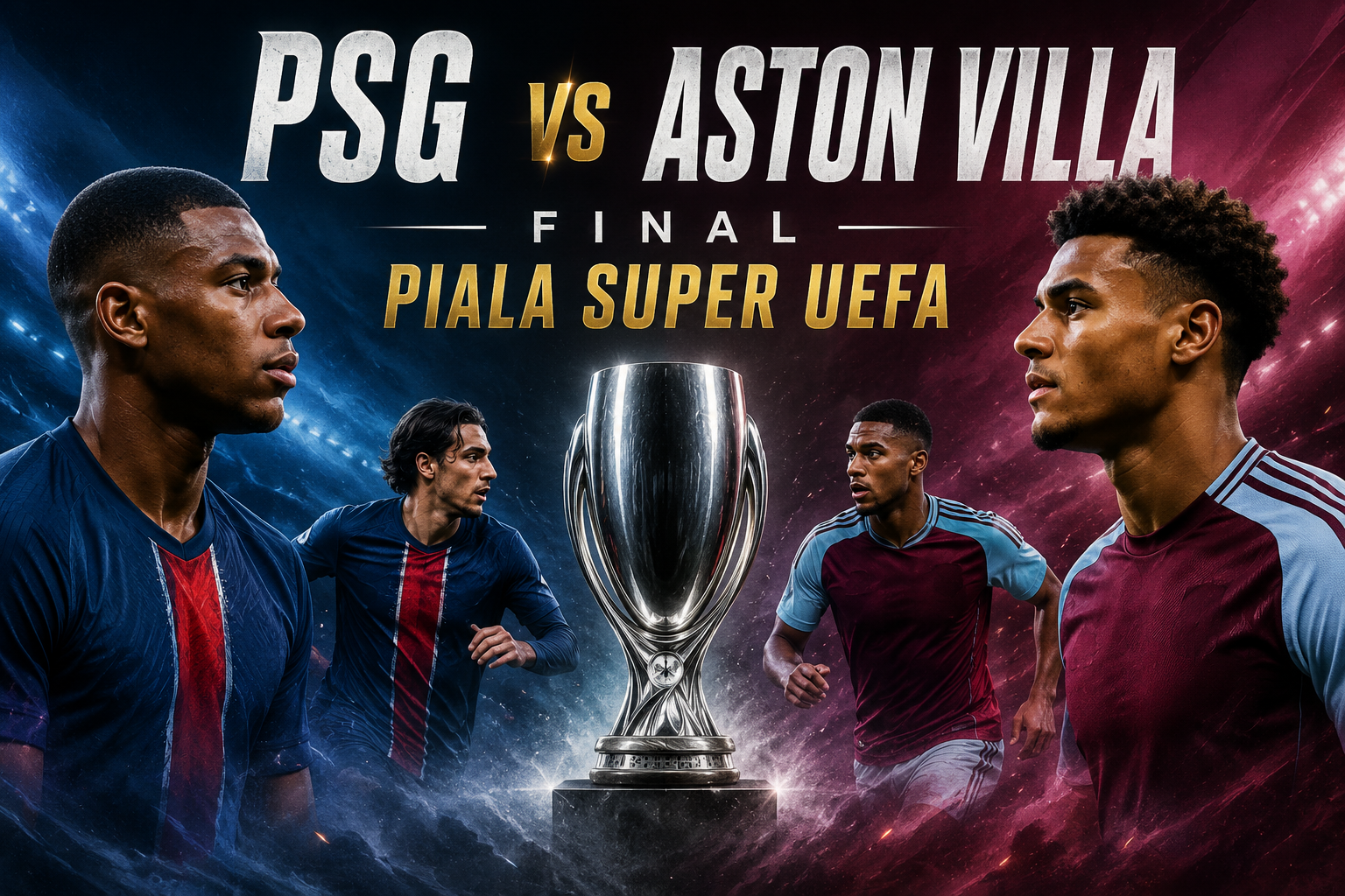 PSG vs Aston Villa Final UEFA Super Cup Dini Hari Ini Pukul 02.00 WIB – Jalalive Membawa Informasi Pertandingan yang Dinantikan Penggemar Sepak Bola